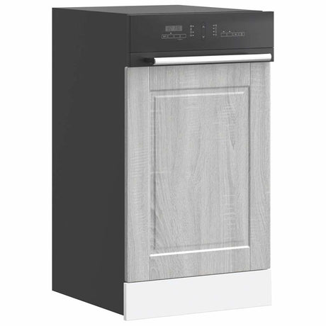 Vidaxl vaatwaspaneel porto 45x1,5x57cm bewerkt hout grijs sonoma eiken