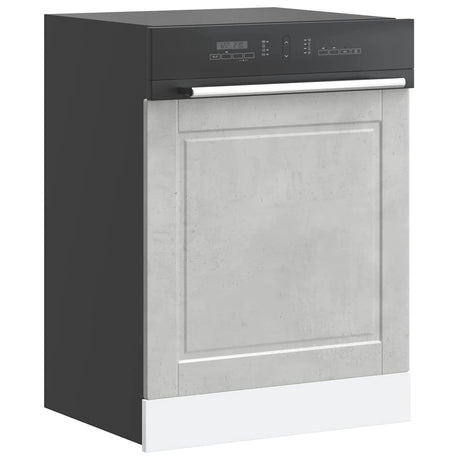 Vidaxl vaatwaspaneel porto 60x1,5x57 cm bewerkt hout betongrijs
