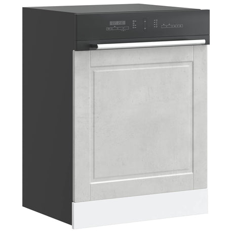 Vidaxl vaatwaspaneel porto 60x1,5x57 cm bewerkt hout betongrijs