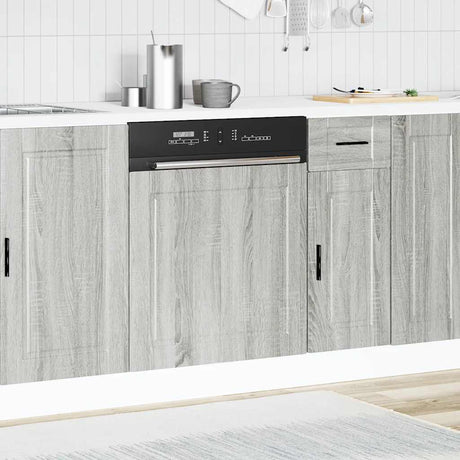 Vidaxl vaatwaspaneel porto 60x1,5x57cm bewerkt hout grijs sonoma eiken