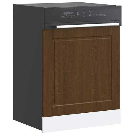 Vidaxl vaatwaspaneel porto 60x1,5x57 cm bewerkt hout bruin eikenkleur