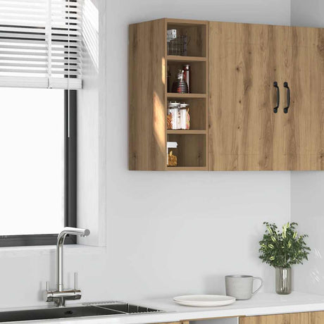 Vidaxl bovenkast riga 20x29,5x60 cm bewerkt hout artisanaal eikenkleur