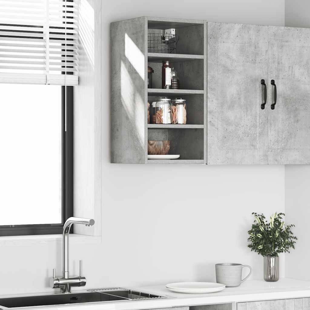 Vidaxl bovenkast riga 30x29,5x60 cm bewerkt hout betongrijs