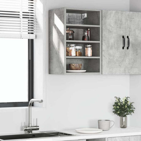 Vidaxl bovenkast riga 40x29,5x60 cm bewerkt hout betongrijs