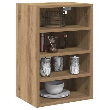 Vidaxl bovenkast riga 40x29,5x60 cm bewerkt hout artisanaal eikenkleur