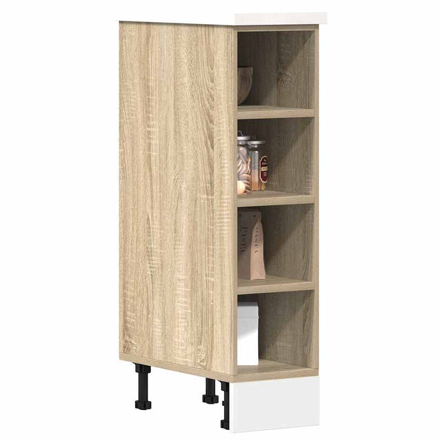 Vidaxl onderkast 20x44,5x81,5 cm bewerkt hout sonoma eikenkleurig