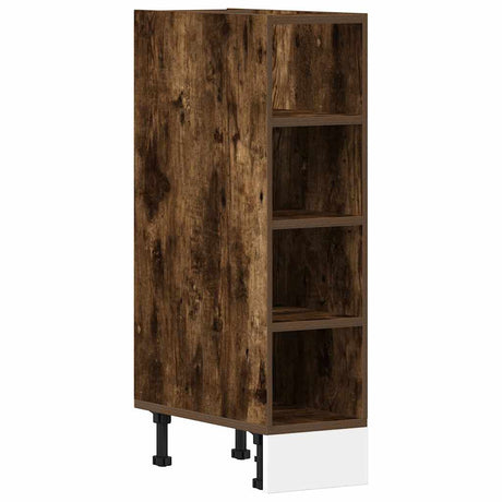 Vidaxl onderkast riga 20x44,5x81,5 cm bewerkt hout gerookt eikenkleurig