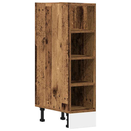Vidaxl onderkast 20x44,5x81,5 cm bewerkt hout oud houtkleurig