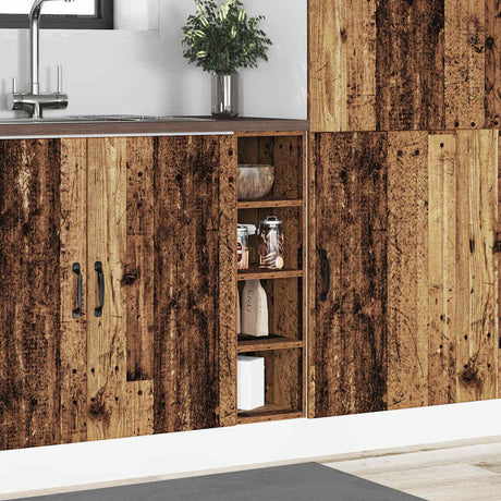 Vidaxl onderkast 20x44,5x81,5 cm bewerkt hout oud houtkleurig