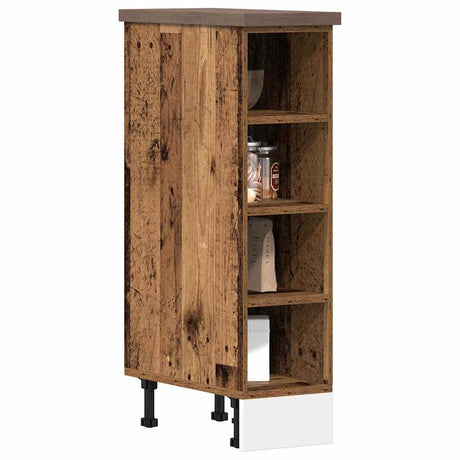 Vidaxl onderkast 20x44,5x81,5 cm bewerkt hout oud houtkleurig
