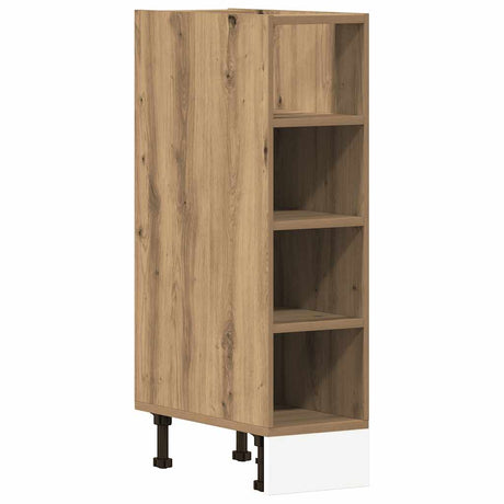 Vidaxl onderkast riga 20x44,5x81,5 cm bewerkt hout artisanaal eikenkleur
