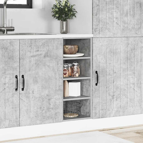 Vidaxl onderkast riga 30x44,5x81,5 cm bewerkt hout betongrijs