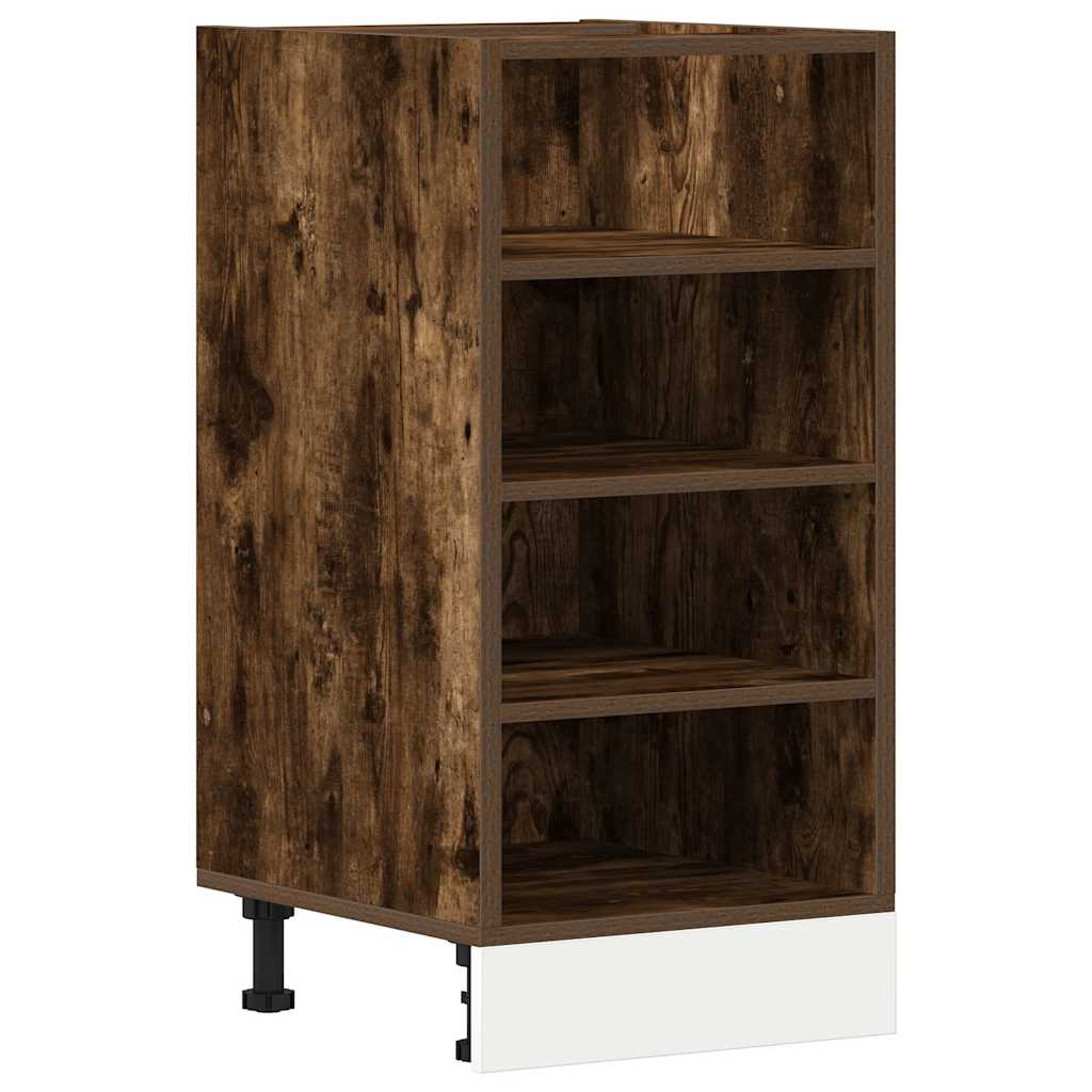 Vidaxl onderkast riga 40x44,5x81,5 cm bewerkt hout gerookt eikenkleurig