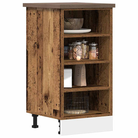 Vidaxl onderkast riga 40x44,5x81,5 cm bewerkt hout oud houtkleurig