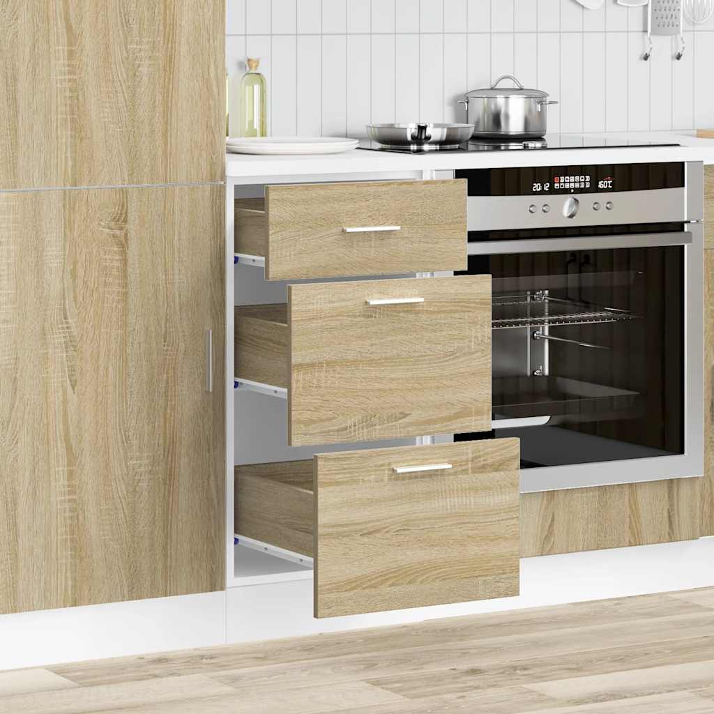 Vidaxl onderkast lyon 40x46x81,5 cm bewerkt hout sonoma eikenkleurig