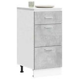 Vidaxl onderkast lyon 40x46x81,5 cm bewerkt hout betongrijs