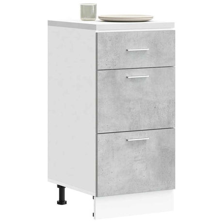 Vidaxl onderkast lyon 40x46x81,5 cm bewerkt hout betongrijs