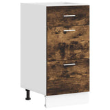 Vidaxl onderkast lyon 40x46x81,5 cm bewerkt hout gerookt eikenkleurig