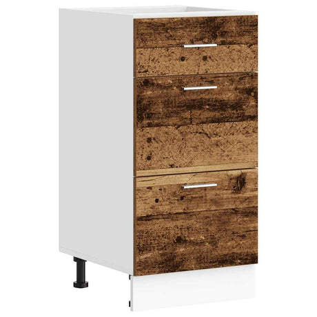 Vidaxl onderkast lyon 40x46x81,5 cm bewerkt hout oud houtkleurig