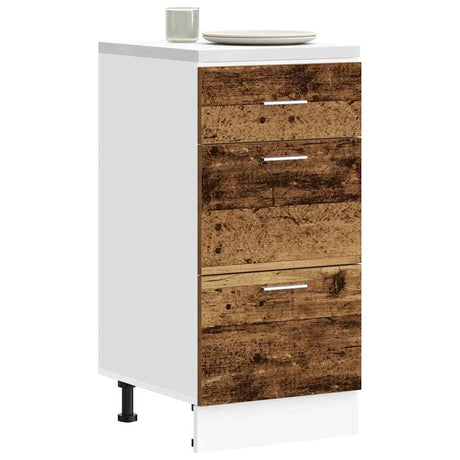Vidaxl onderkast lyon 40x46x81,5 cm bewerkt hout oud houtkleurig