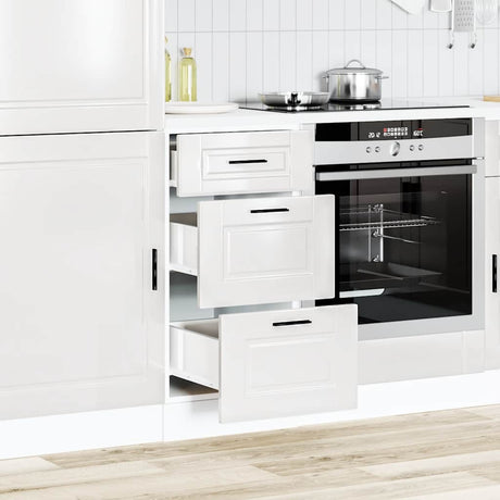 Vidaxl onderkast porto hoogglans wit bewerkt hout