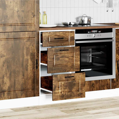 Vidaxl onderkast porto bewerkt hout gerookt eikenkleurig