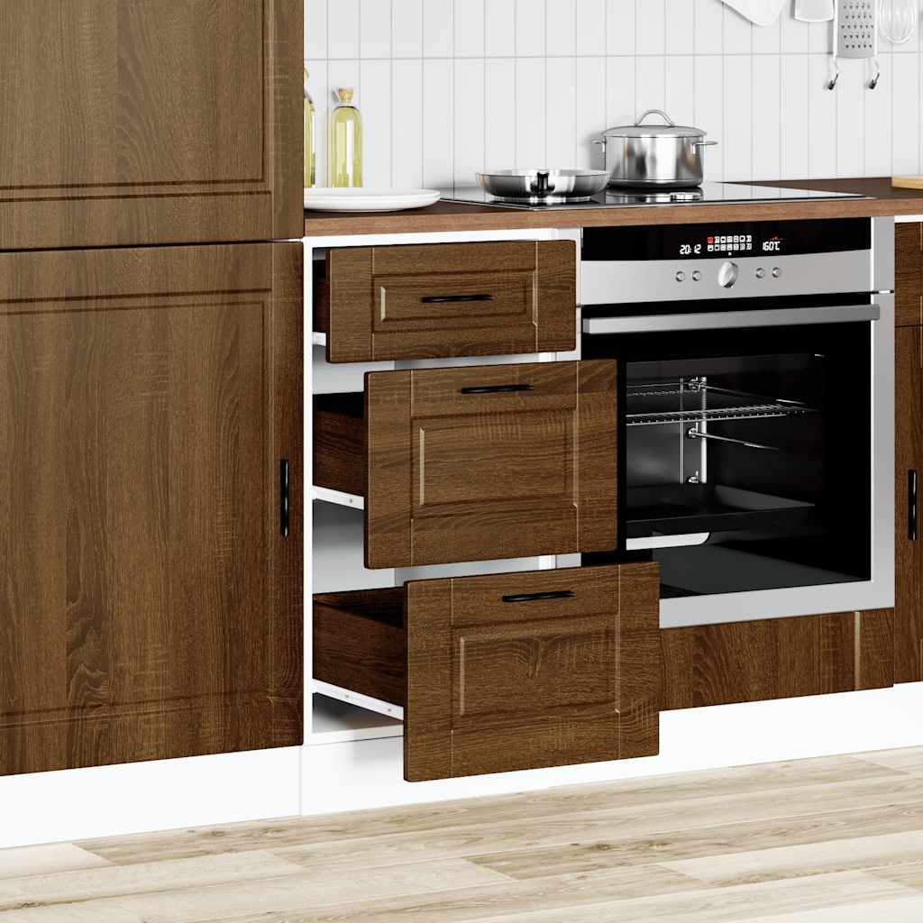 Vidaxl onderkast porto bewerkt hout bruin eikenkleur