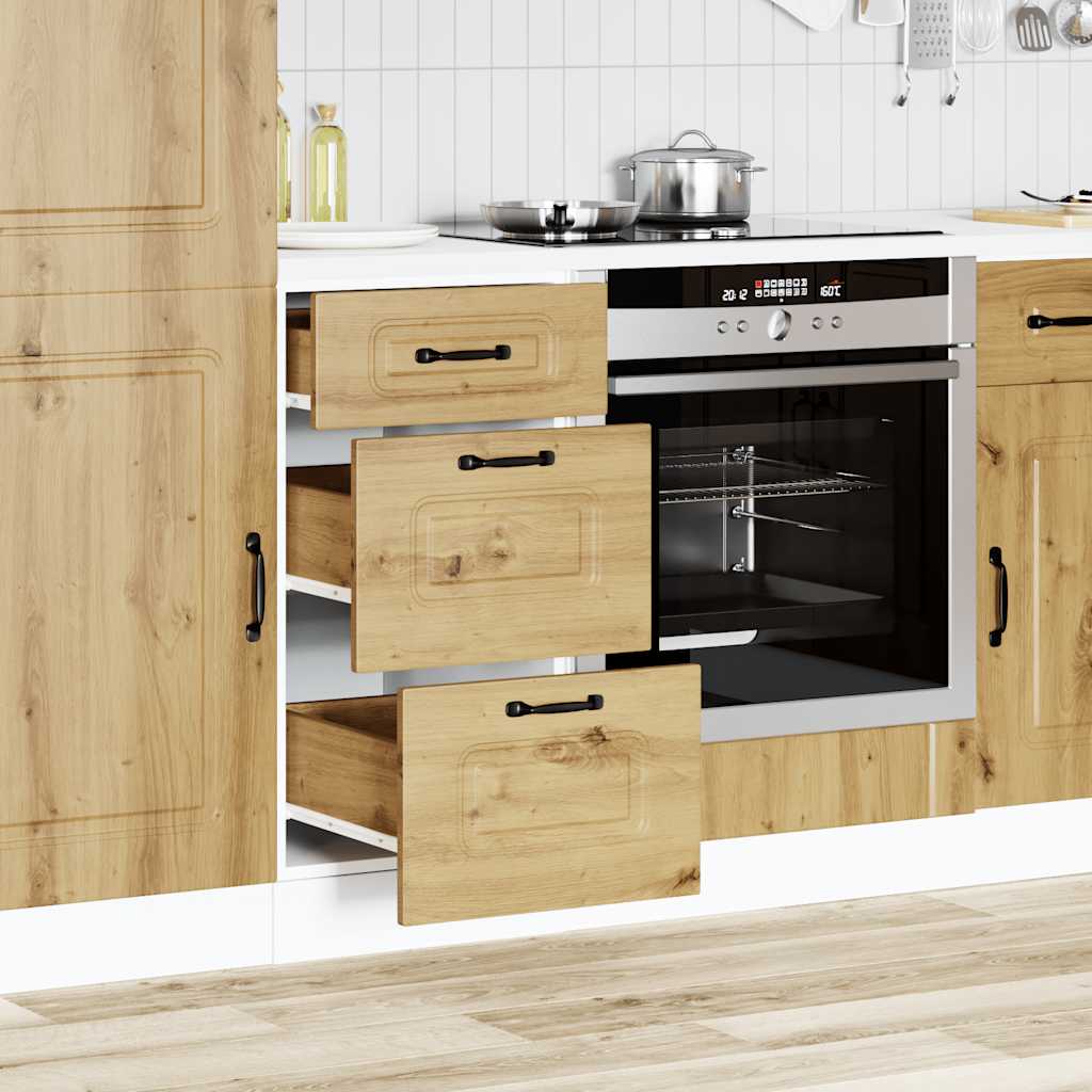 Vidaxl onderkast kalmar bewerkt hout artisanaal eikenkleur