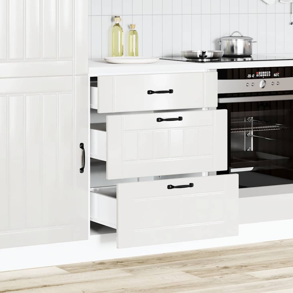 Vidaxl onderkast lucca hoogglans wit bewerkt hout