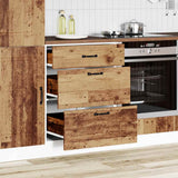 Vidaxl onderkast kalmar bewerkt hout oud houtkleurig