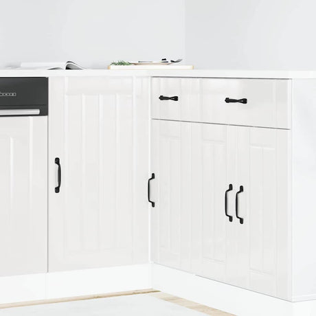 Vidaxl onderkast lucca hoogglans wit bewerkt hout