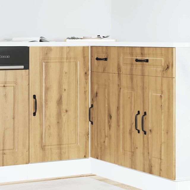 Vidaxl onderkast kalmar bewerkt hout artisanaal eikenkleur