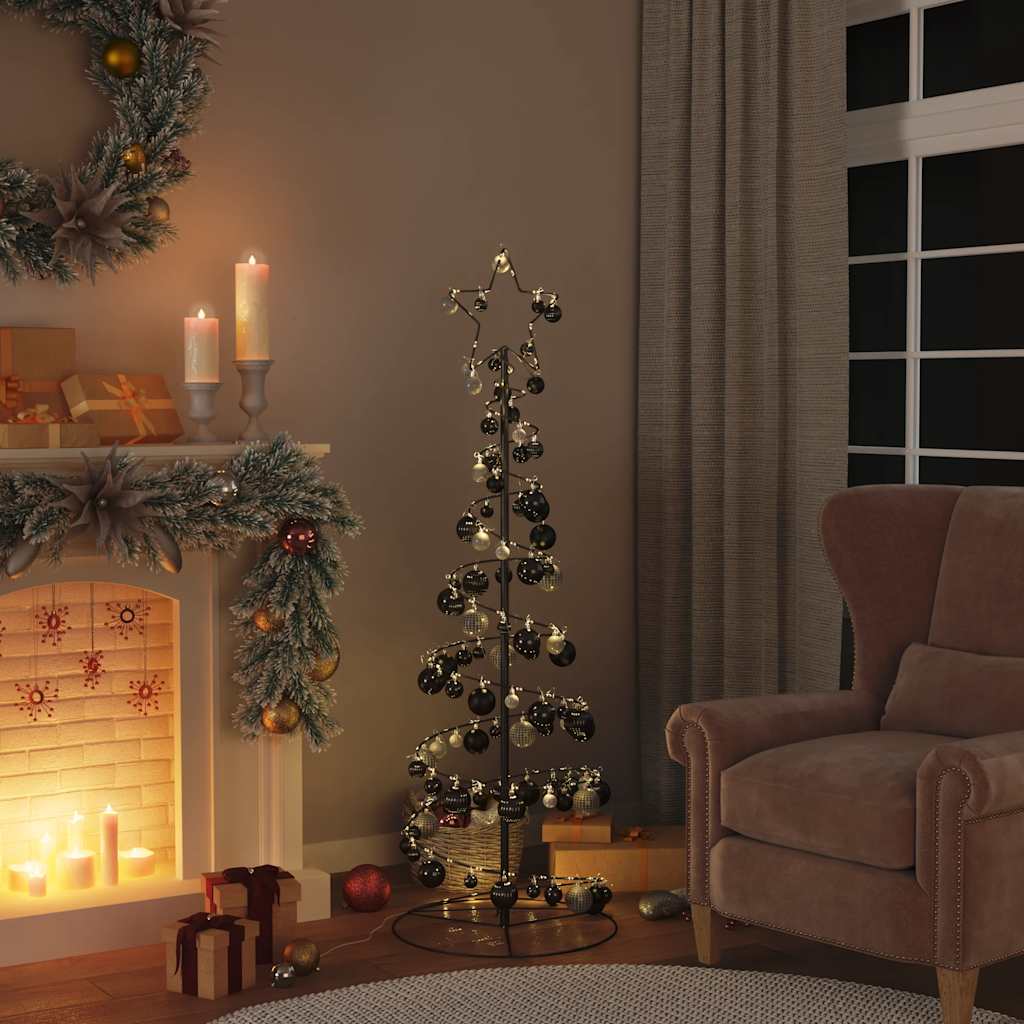 Vidaxl Weihnachtskugeln 100 Stück ø3 4 6 cm schwarz