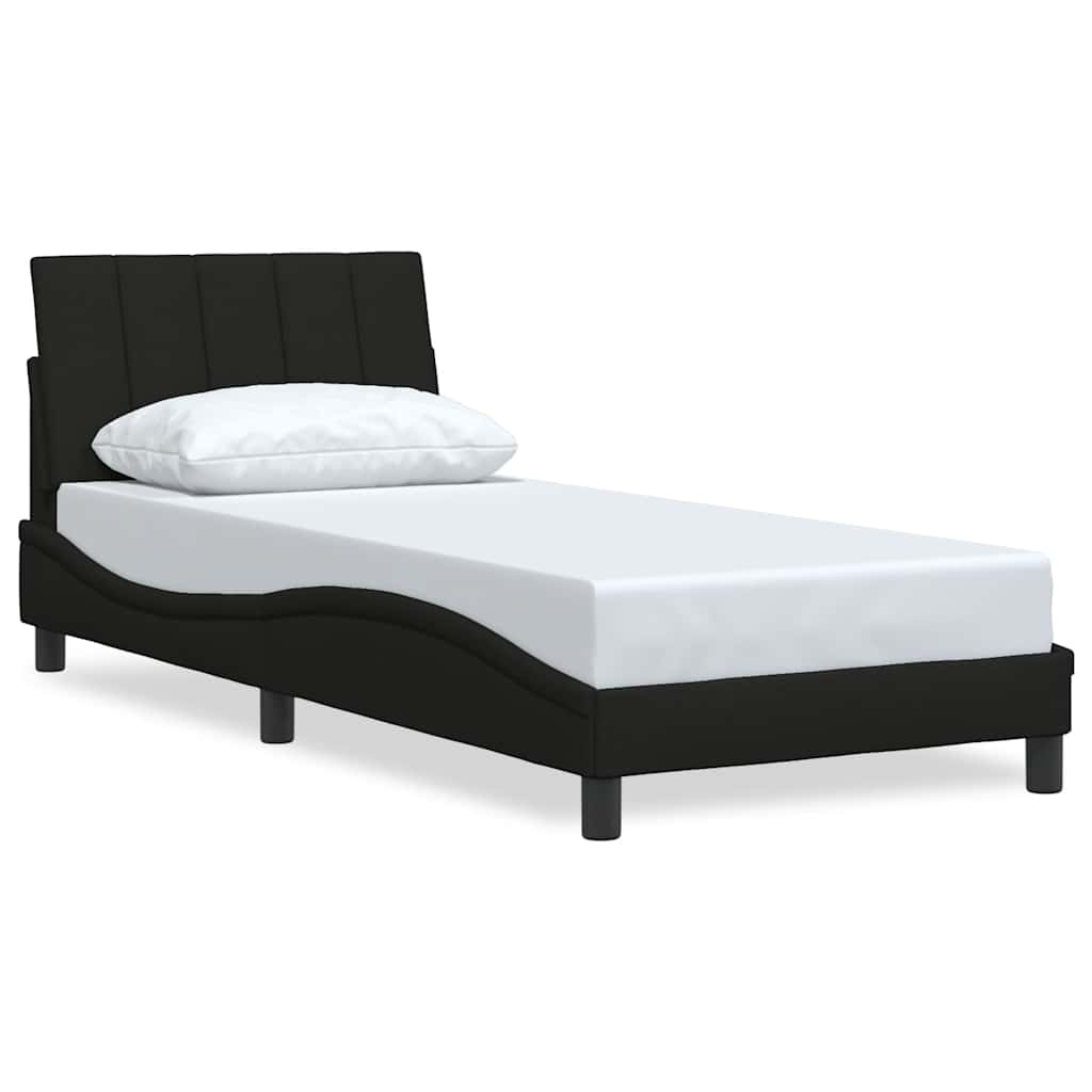Vidaxl bedframe zonder matras hanko 90x190 cm stof zwart