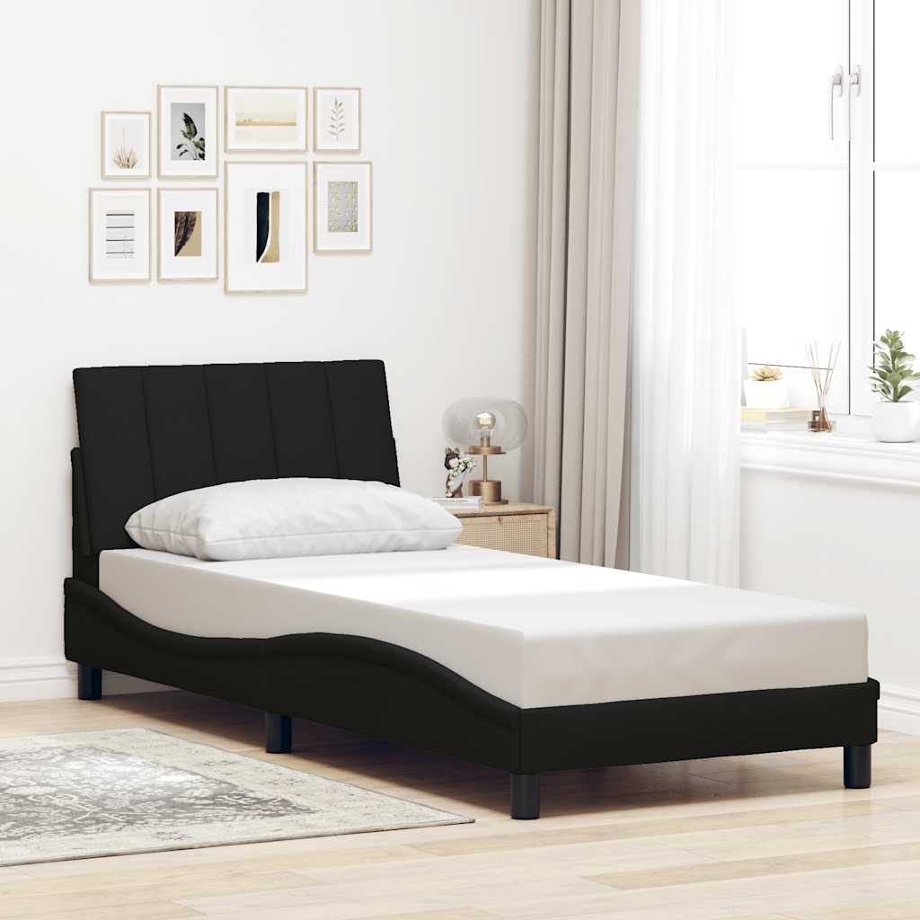 Vidaxl bedframe zonder matras hanko 90x190 cm stof zwart