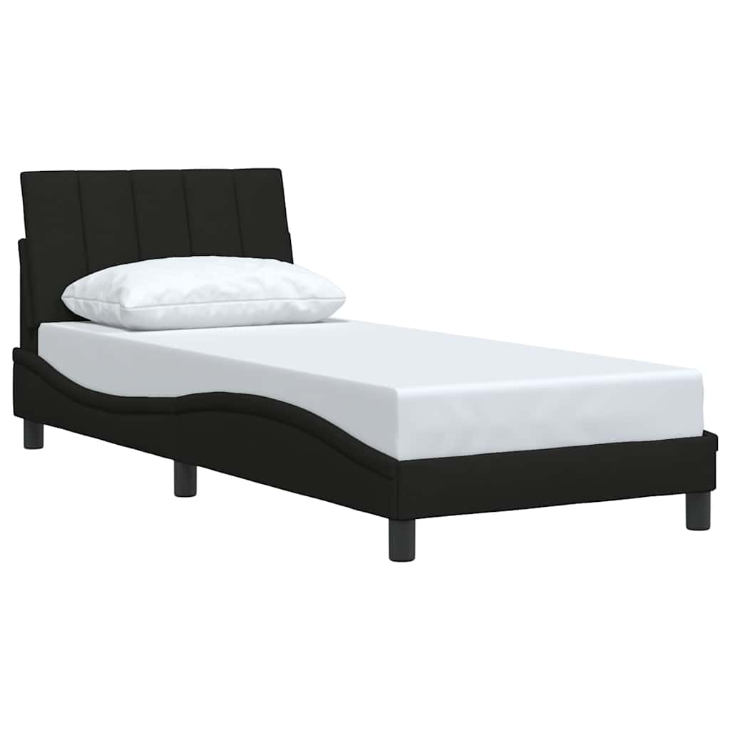 Vidaxl bedframe zonder matras hanko 90x200 cm stof zwart