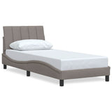 Vidaxl bedframe zonder matras hanko 90x200 cm stof taupe