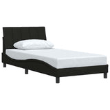 Vidaxl bedframe zonder matras hanko 100x200 cm stof zwart