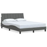 Vidaxl bedframe zonder matras hanko stof donkergrijs 140x190 cm