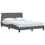 Vidaxl bedframe zonder matras hanko stof donkergrijs 140x190 cm