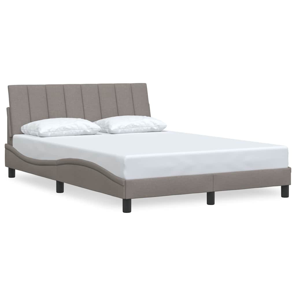 Vidaxl bedframe zonder matras hanko stof taupe 140x190 cm