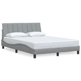 Vidaxl bedframe zonder matras hanko stof lichtgrijs 140x200 cm