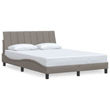 Vidaxl bedframe zonder matras hanko stof taupe 140x200 cm