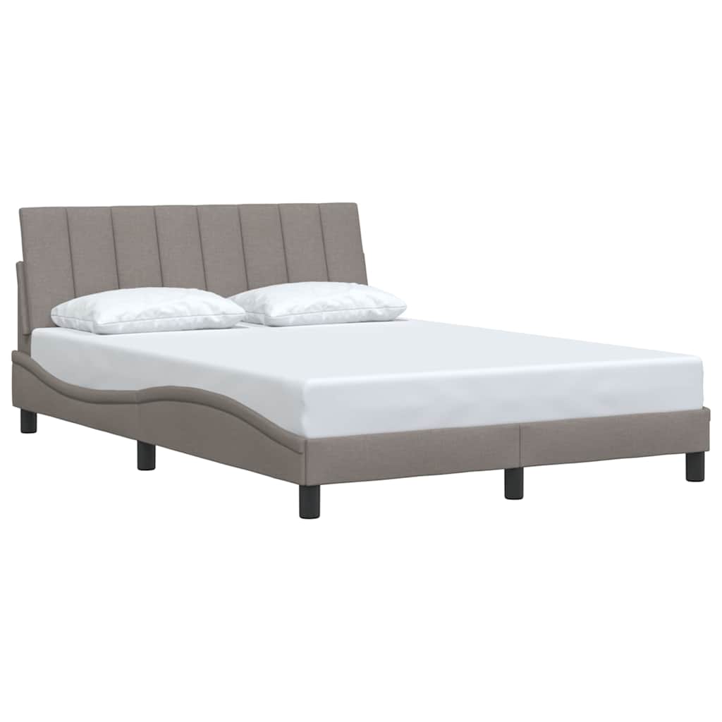 Vidaxl bedframe zonder matras hanko stof taupe 140x200 cm