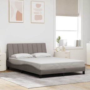Vidaxl bedframe zonder matras hanko stof taupe 140x200 cm