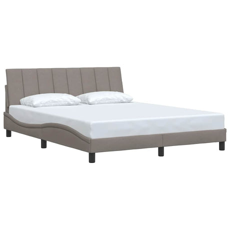 Vidaxl bedframe zonder matras hanko stof taupe 160x200 cm