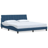 Vidaxl bedframe zonder matras hanko stof blauw 180x200 cm