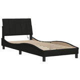 Vidaxl bedframe zonder matras hanko 90x190 cm stof zwart