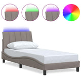 Vidaxl bedframe zonder matras hanko 90x190 cm stof taupe