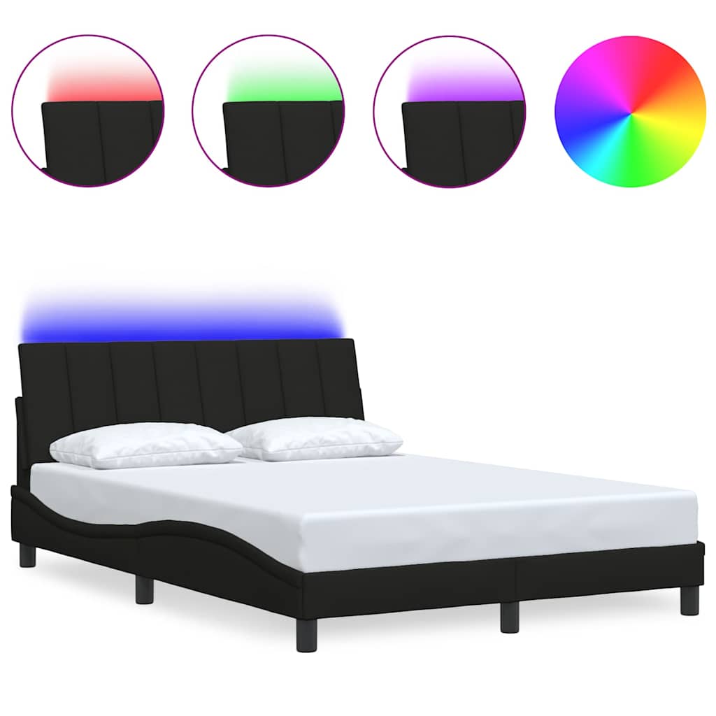 Vidaxl bedframe zonder matras hanko 120x200 cm stof zwart